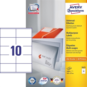 Avery ILC univerzális címke 105 x 57 mm, 1000 db.